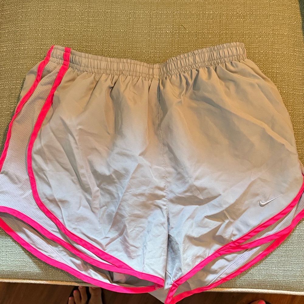 Nike Women's Athletic Shorts in Gray and Pink